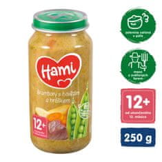 Hami Brambory s hovězím a hráškem (250 g) - masozeleninový příkrm