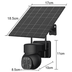 SAFETRONIK Solární otočná 4G IP bezpečnostní kamera Y9