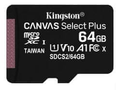 Kingston 64 GB paměťová Micro SD karta Kingston CLASS 10