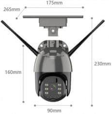 Innotronik Venkovní solární otočná 4G IP kamera Innotronik IUB-PT22-4G(4MP)