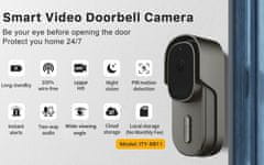 Innotronik Wi-Fi Doorbell zvonek na dveře ITY-RB11(2MP)