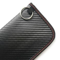 SAFETRONIK Voděodolné RFID pouzdro na telefon k ochraně proti odposlechu a lokalizaci (Černá carbon fiber)