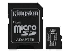 Kingston 32 GB paměťová Micro SD karta Kingston + Adaptér, CLASS 10