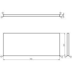 SAPHO WOODY deska 900x28x360mm, masiv přírodní dub WD096-70 - Sapho