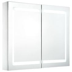 Vidaxl LED koupelnová skříňka se zrcadlem 80 x 12,2 x 68 cm