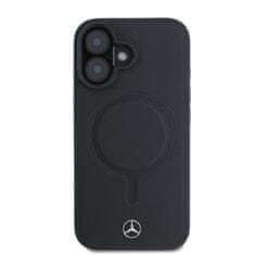 MERCEDES Zadní kryt Smooth Leather MagSafe pro iPhone 16 Plus Black