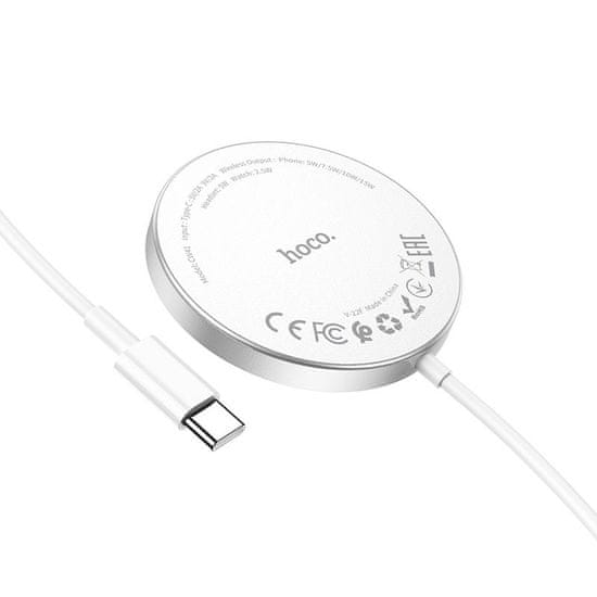 Hoco bezdrátová nabíječka 3V1 15W MAGSAFE Delight CW41 Bílá