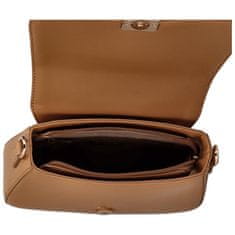 David Jones Módní dámská koženková crossbody kabelka Ademis, camel