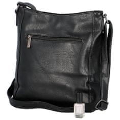 Urban Style Stylová dámská koženková crossbody kabelka Barcia, černá