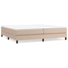 Vidaxl Box spring postel s matrací cappuccino 200 x 200 cm umělá kůže