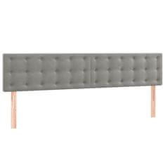 Vidaxl Box spring postel s matrací světle šedá 160x200 cm samet