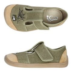 Bar3Foot Dětské barefoot bačkory khaki pavouk, 31