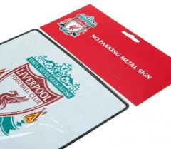 CurePink Cedule na zeď FC Liverpool: No parking (23 x 25 cm)