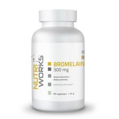 NutriWorks Bromelain 300 mg 90 kapslí 