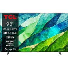 TCL UHD QLED televize 98C855 QLED TV Mini LED 144Hz