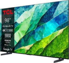 TCL UHD QLED televize 98C855 QLED TV Mini LED 144Hz