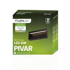 LUMILED Zahradní lampa LED 6W venkovní nástěnná PIVAR IP54