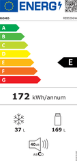 Romo CHLADNIČKA KOMBINOVANÁ RDD206W + 4 roky záruka po registraci