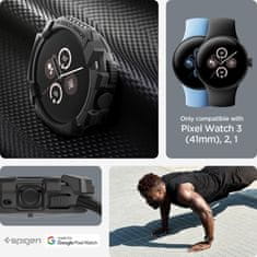 Spigen Rugged Armor, matte black - Google Pixel Watch 3/2/1 (41mm)