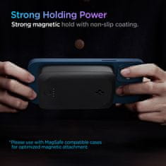 Spigen ArcHybrid Mag Wireless Portable Charger, black - 5000mAh/MagSafe Compatible/7.5W