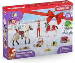 Schleich Adventní kalendář Schleich Horse Club 2022 s 24 figurkami a doplňky.