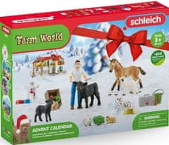 Schleich Adventní kalendář Schleich Domácí zvířata 2022 - 24 okének.