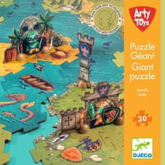 Djeco Giant puzzle Bitva 30 dílků