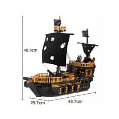 INTEREST Stavebnice - Pirátská loď 1288 dílků..