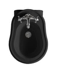 KERASAN RETRO bidet závěsný 38x52cm, černá mat 102631 - Kerasan