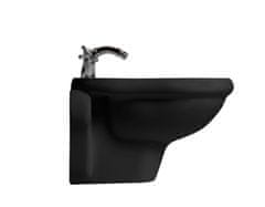 KERASAN RETRO bidet závěsný 38x52cm, černá mat 102631 - Kerasan