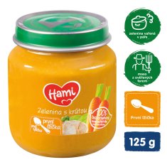 Hami Zelenina s krůtím masem (125 g) - maso-zeleninový příkrm