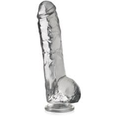 XSARA Umělý penis 24 cm gelové dildo na silné přísavce - 71158711