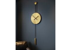 Mclock Designové nástěnné hodiny SER45012 Serenity mat gold-black 90cm