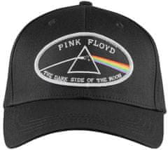 CurePink Čepice kšiltovka Pink Floyd: The Dark Side Of The Moon (univerzální) černá bavlna