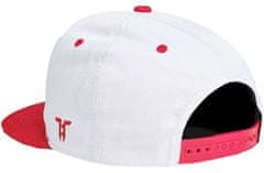 CurePink Sportovní snapback kšiltovka Tokyo Time|UFC: Retro sportovní černé logo (nastavitelná) bílá bavlna