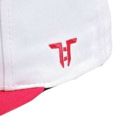 CurePink Sportovní snapback kšiltovka Tokyo Time|UFC: Retro sportovní černé logo (nastavitelná) bílá bavlna