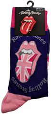 CurePink Pánské ponožky The Rolling Stones: Uk Tongue (velikost EU 40-45)