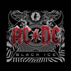 CurePink Multifunkční šátek AC/DC: Black Ice (55 x 55 cm)