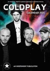 CurePink Nástěnný kalendář 2025: Coldplay (A3 29,7 x 42 cm)