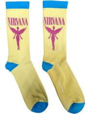 CurePink Unisex ponožky Nirvana: Angelic (velikost EU 40-45)