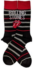 CurePink Pánské ponožky The Rolling Stones: Logo & Tongue (velikost EU 40-45)