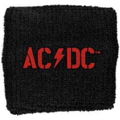 CurePink Potítko AC/DC: PWR-UP Band Logo (šířka 8 cm, obvod 18 cm)