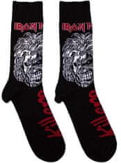 CurePink Unisex ponožky Iron Maiden: Killers (velikost EU 40-45)