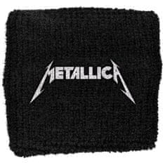 CurePink Potítko Metallica: Logo (šířka 8 cm, obvod 18 cm)