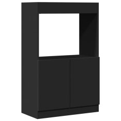 Petromila Skříň highboard černá 63 x 33 x 100 cm kompozitní dřevo