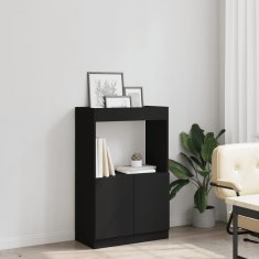 Petromila Skříň highboard černá 63 x 33 x 100 cm kompozitní dřevo