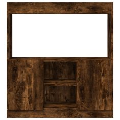 Petromila Skříň highboard kouřový dub 92 x 33 x 100 cm kompozitní dřevo