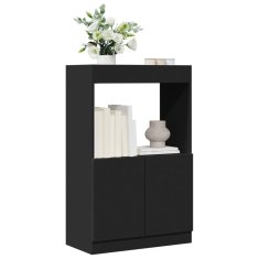 Petromila Skříň highboard černá 63 x 33 x 100 cm kompozitní dřevo