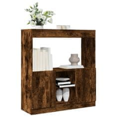 Petromila Skříň highboard kouřový dub 92 x 33 x 100 cm kompozitní dřevo