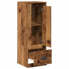 Vidaxl Skříň highboard old wood 36 x 35,5 x 103,5 kompozitní dřevo